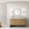 James Martin Vanities Hudson 60in Single Vanity, Light Natural Oak w/ 3 CM Ethereal Noctis Top 435-V60S-LNO-3ENC - alternate 3